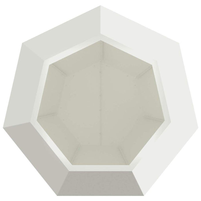 Fioriera Bianco 75 x 75 x 60 cm Acciaio 884040