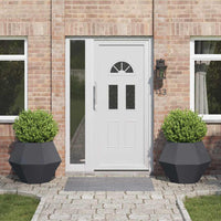 Fioriera 2 pcs Antracite 75 x 75 x 60 cm Acciaio 884043