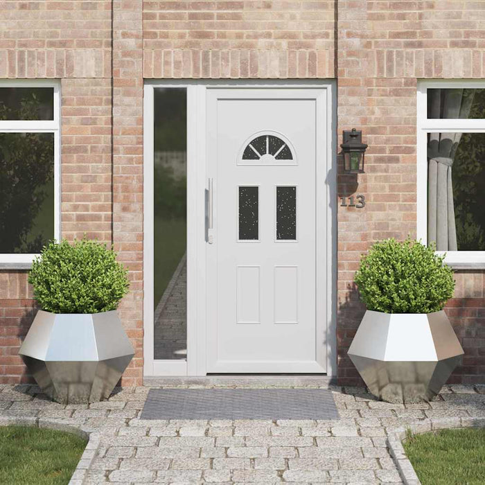 Fioriera 2 pcs Argento 75 x 75 x 60 cm Acciaio zincato 884049