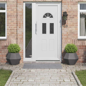 Fioriera 2 pcs Nero 50 x 50 x 40 cm Acciaio 884053