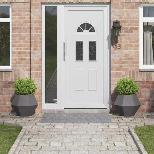 Fioriera 2 pcs Nero 50 x 50 x 40 cm Acciaio 884053