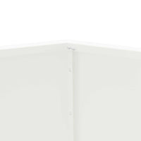 Fioriera 2 pcs Bianco 50 x 50 x 40 cm Acciaio 884055