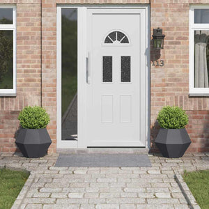 Fioriera 2 pcs Antracite 50 x 50 x 40 cm Acciaio 884057