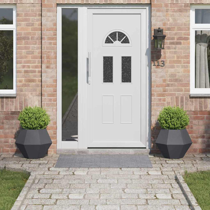 Fioriera 2 pcs Antracite 50 x 50 x 40 cm Acciaio 884057