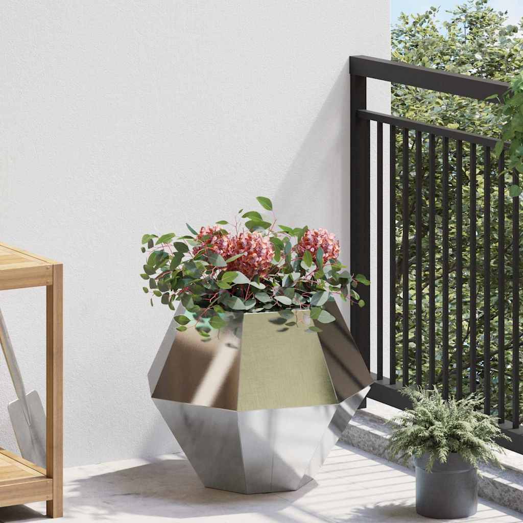 Fioriera Argento 50 x 50 x 40 cm Acciaio inossidabile 884060