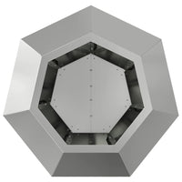 Fioriera Argento 50 x 50 x 40 cm Acciaio zincato 884062