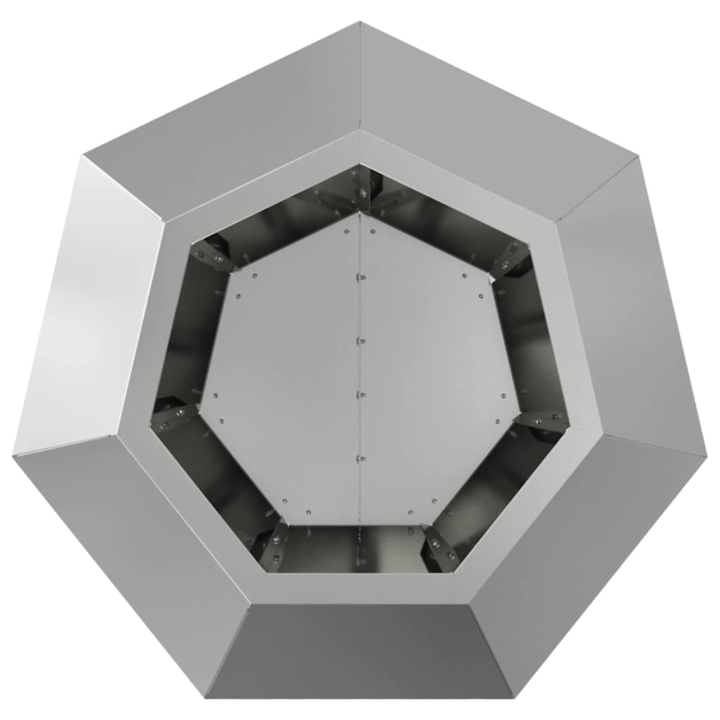 Fioriera 2 pcs Argento 50 x 50 x 40 cm Acciaio zincato 884063