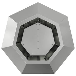 Fioriera 2 pcs Argento 50 x 50 x 40 cm Acciaio zincato 884063