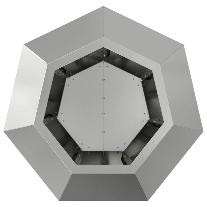 Fioriera 2 pcs Argento 50 x 50 x 40 cm Acciaio zincato 884063