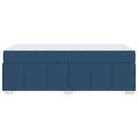 vidaXL Struttura del letto con materasso Blu 80 x 200 cm Tessuto