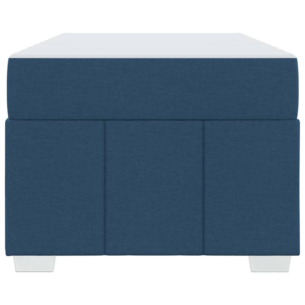 vidaXL Struttura del letto con materasso Blu 90 x 200 cm Tessuto