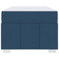 vidaXL Struttura del letto con materasso Blu 90 x 200 cm Tessuto