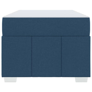 vidaXL Struttura del letto con materasso Blu 90 x 200 cm Tessuto