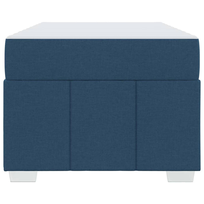 vidaXL Struttura del letto con materasso Blu 90 x 200 cm Tessuto