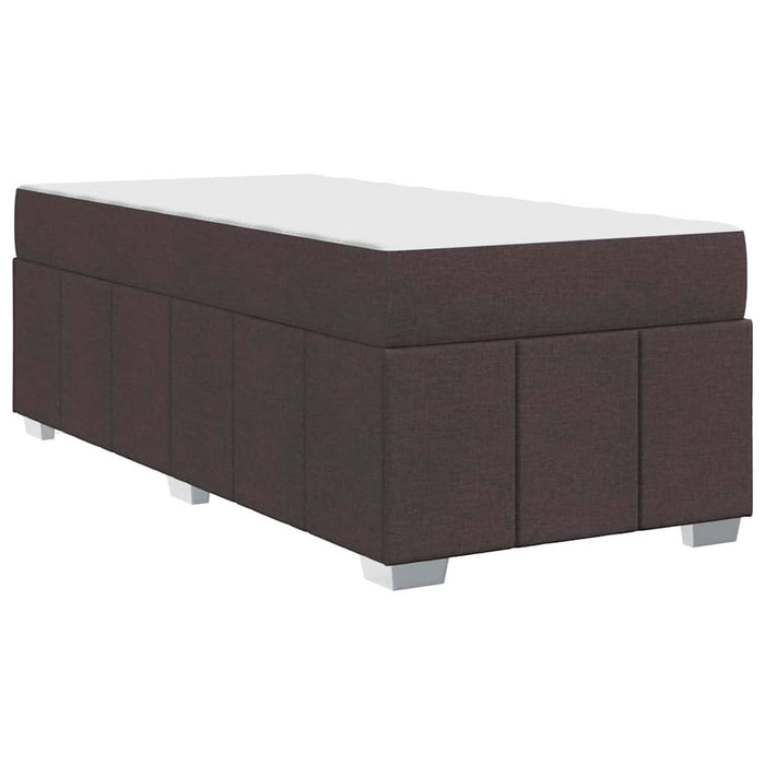 vidaXL Struttura del letto Marrone scuro 100 x 200 cm Tessuto