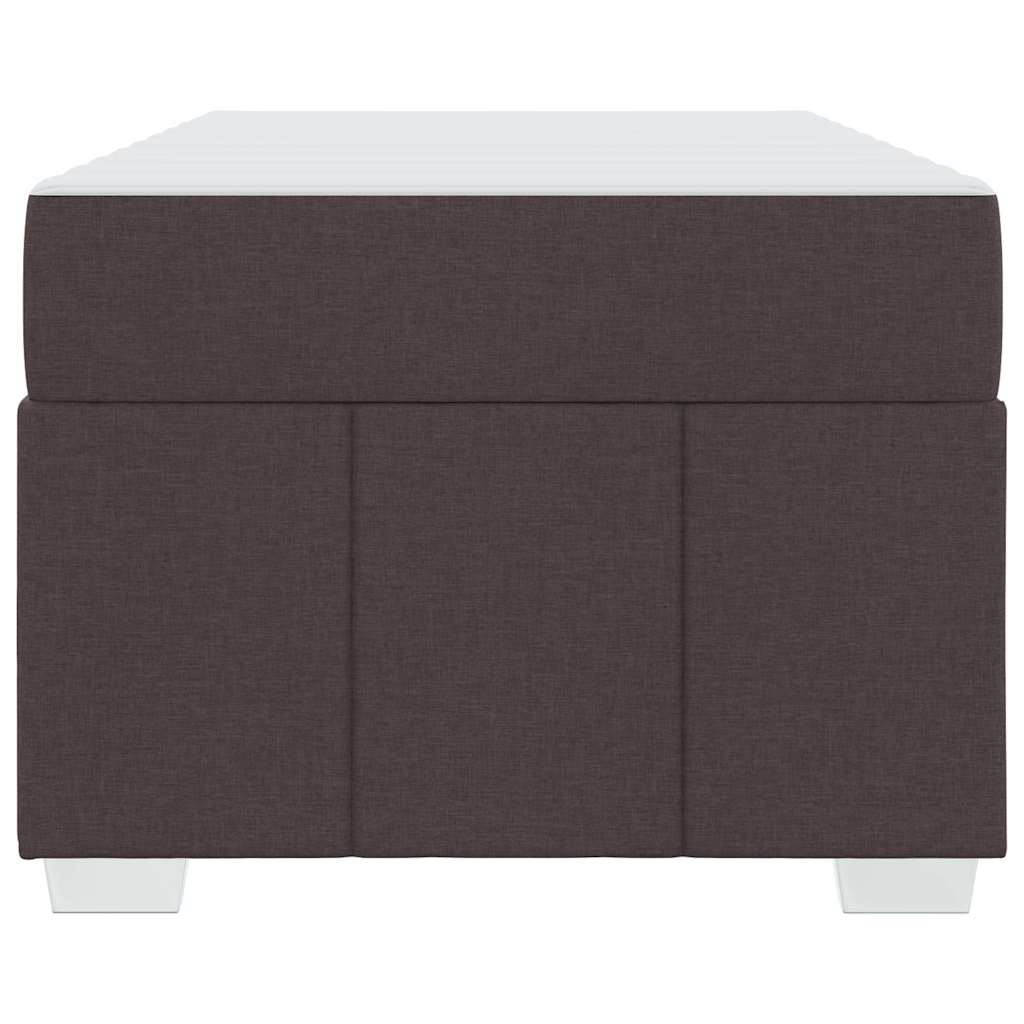 vidaXL Struttura del letto Marrone scuro 100 x 200 cm Tessuto