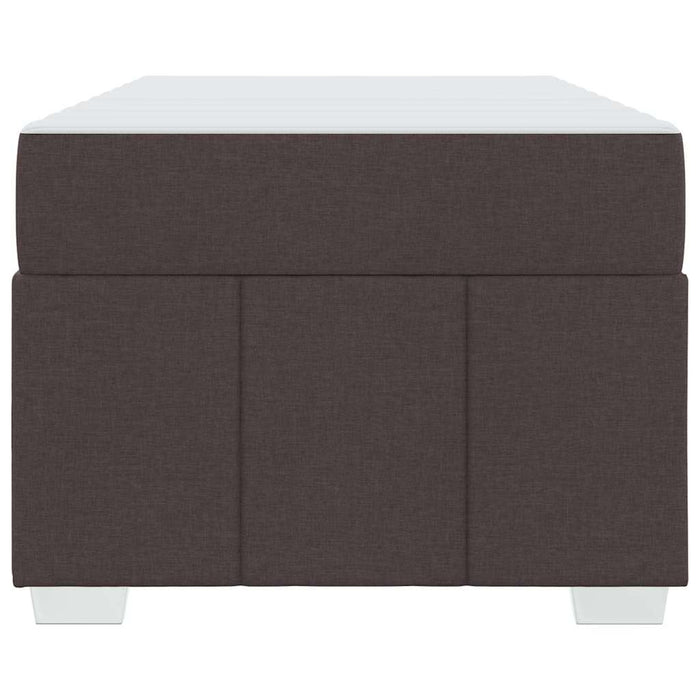 vidaXL Struttura del letto Marrone scuro 100 x 200 cm Tessuto
