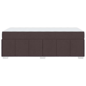 vidaXL Struttura del letto Marrone scuro 100 x 200 cm Tessuto
