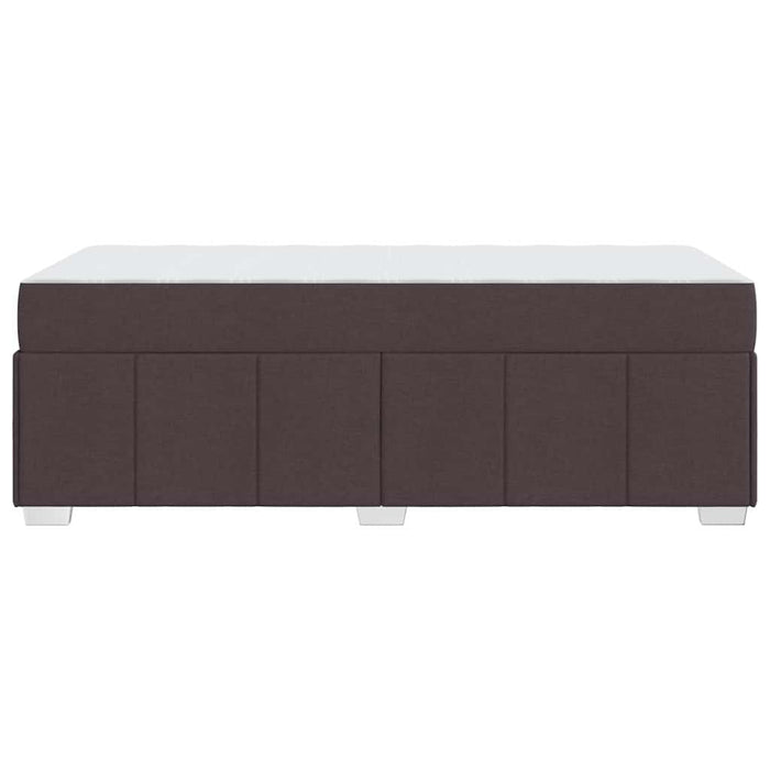 vidaXL Struttura del letto Marrone scuro 100 x 200 cm Tessuto