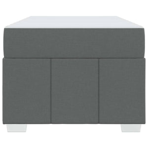 vidaXL Struttura del letto Grigio scuro 120 x 190 cm Tessuto