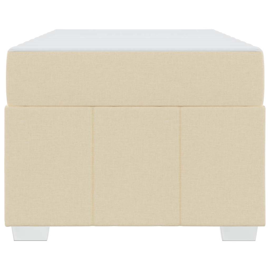 Struttura del letto con materasso Crema 120 x 190 cm Tessuto 3398277