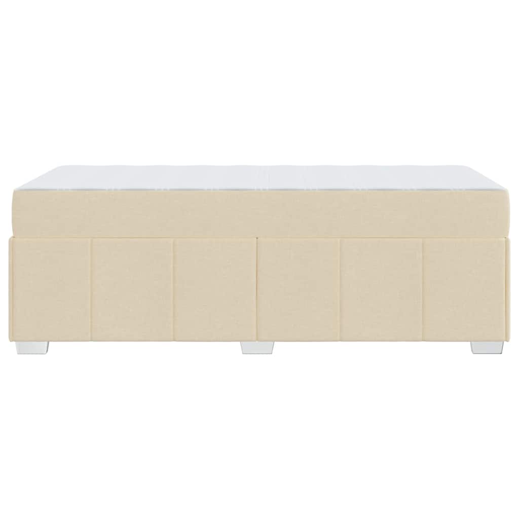 Struttura del letto con materasso Crema 120 x 190 cm Tessuto 3398277