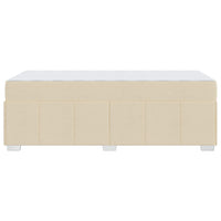 Struttura del letto con materasso Crema 120 x 190 cm Tessuto 3398277