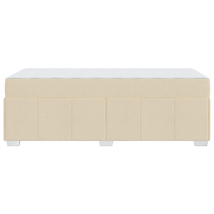 Struttura del letto con materasso Crema 120 x 190 cm Tessuto 3398277
