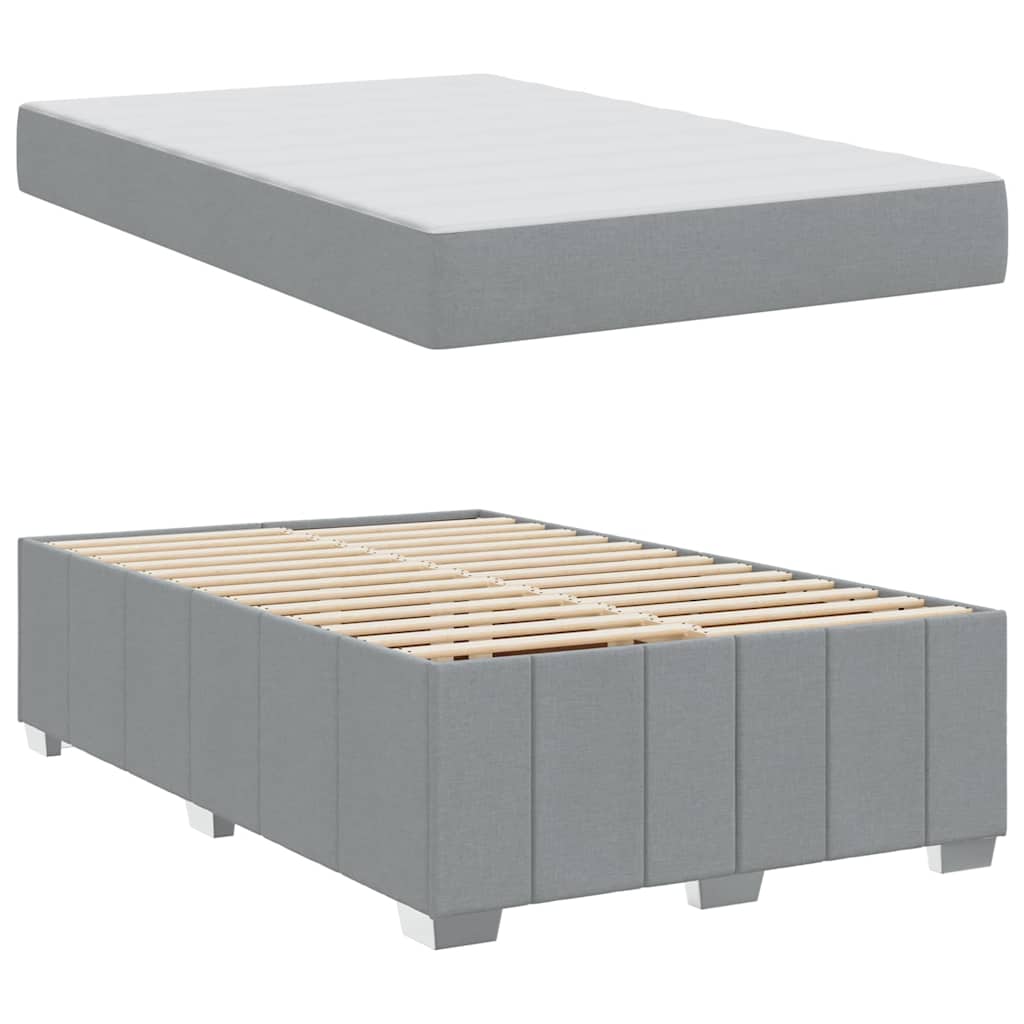 vidaXL Struttura del letto Grigio chiaro 120 x 200 cm Tessuto