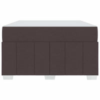 vidaXL Struttura del letto Marrone scuro 120 x 200 cm Tessuto