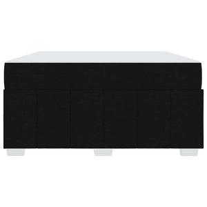 vidaXL Struttura del letto con materasso Nero 140 x 200 cm Tessuto