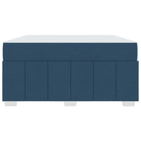 vidaXL Struttura del letto con materasso Blu 140 x 200 cm Tessuto