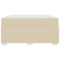 vidaXL Struttura del letto con materasso Crema 160 x 200 cm Tessuto