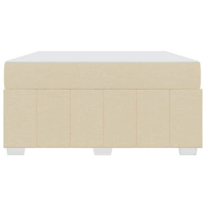 vidaXL Struttura del letto con materasso Crema 160 x 200 cm Tessuto