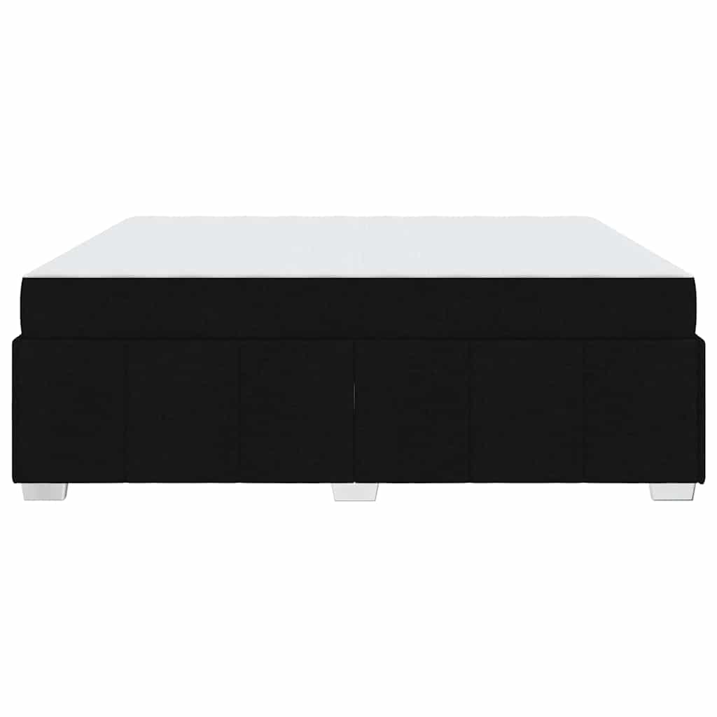 vidaXL Struttura del letto con materasso Nero 180 x 200 cm Tessuto