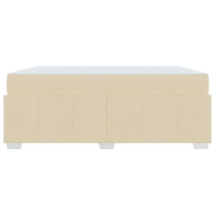 vidaXL Struttura del letto con materasso Crema 180 x 200 cm Tessuto