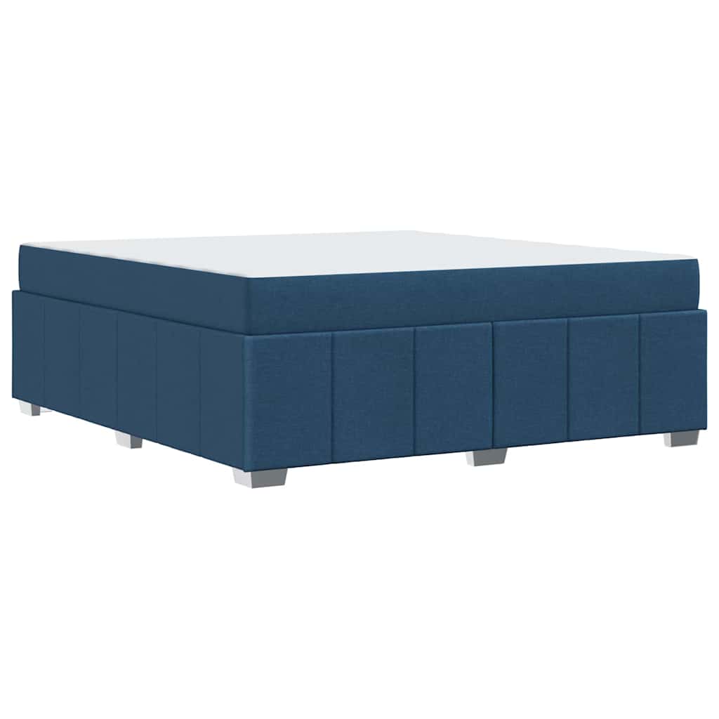 vidaXL Struttura del letto con materasso Blu 180 x 200 cm Tessuto