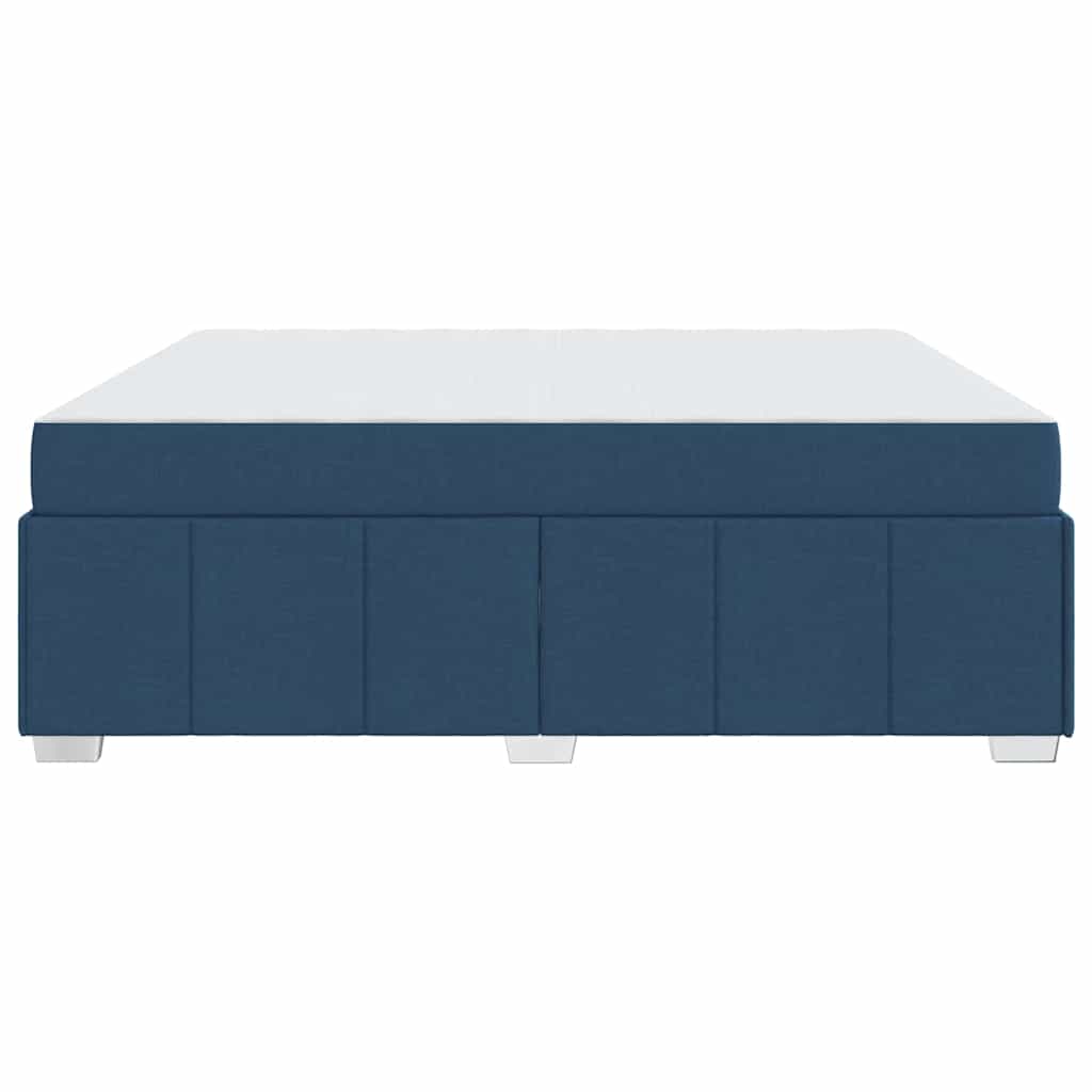 vidaXL Struttura del letto con materasso Blu 180 x 200 cm Tessuto
