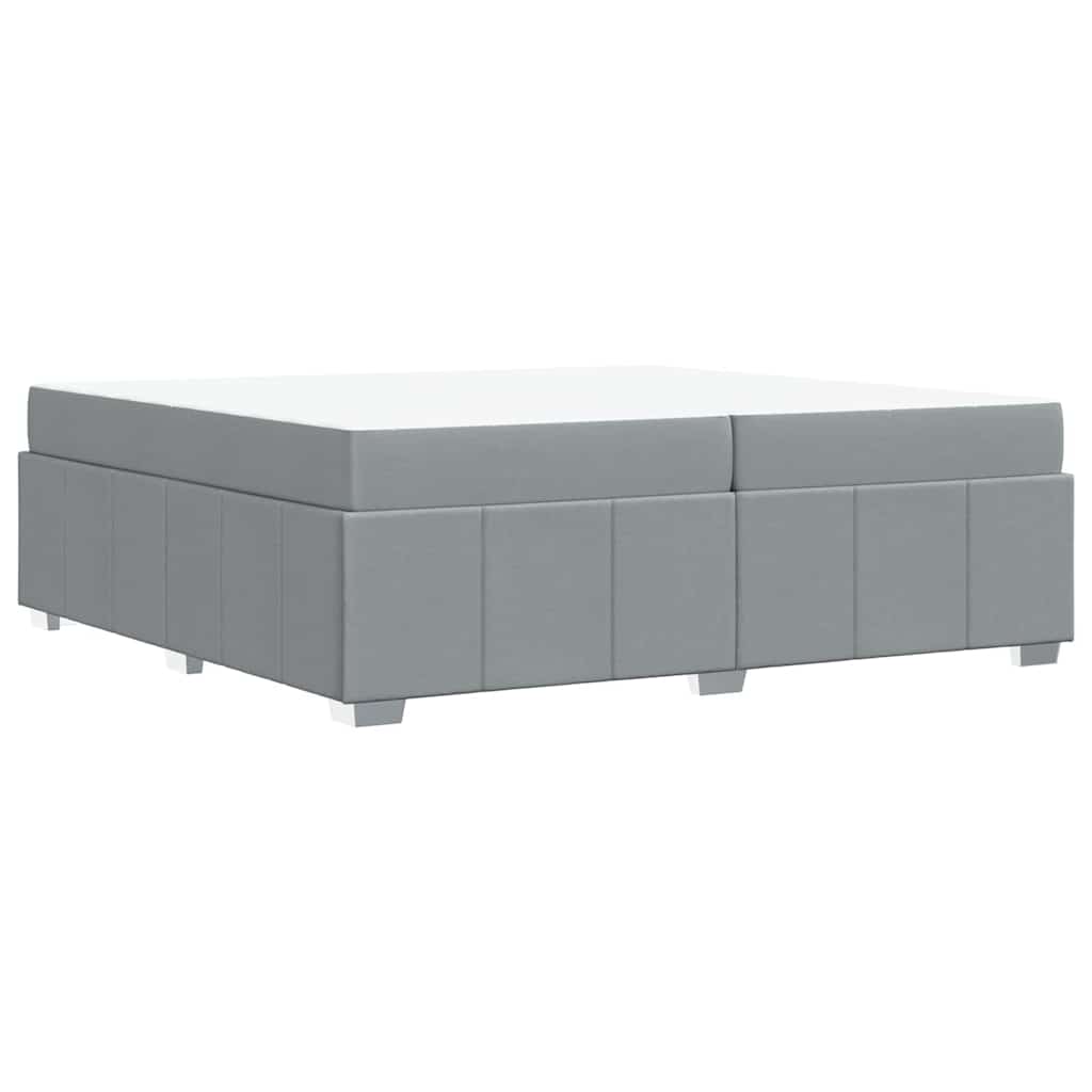 vidaXL Struttura del letto Grigio chiaro 200 x 200 cm Tessuto