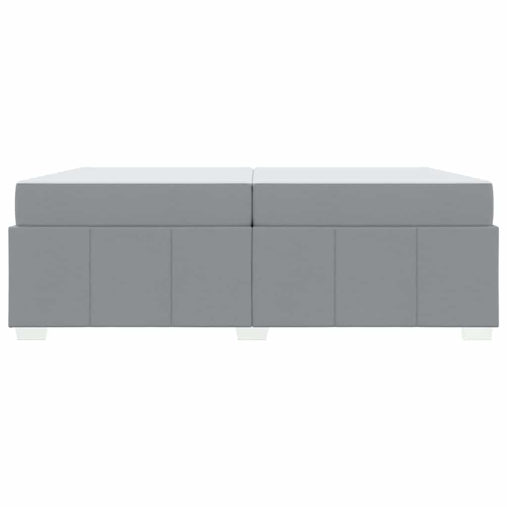 vidaXL Struttura del letto Grigio chiaro 200 x 200 cm Tessuto