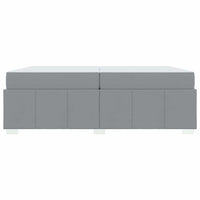 vidaXL Struttura del letto Grigio chiaro 200 x 200 cm Tessuto