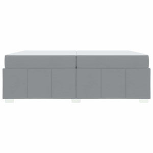 vidaXL Struttura del letto Grigio chiaro 200 x 200 cm Tessuto