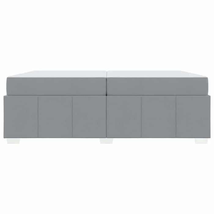 vidaXL Struttura del letto Grigio chiaro 200 x 200 cm Tessuto