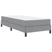 Letto a molle con materasso-Struttura Letto con Materasso Grigio chiaro 90 x 190 cm Tessuto 786538