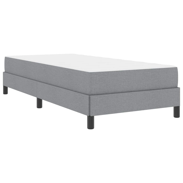 Letto a molle con materasso-Struttura Letto con Materasso Grigio chiaro 90 x 190 cm Tessuto 786538