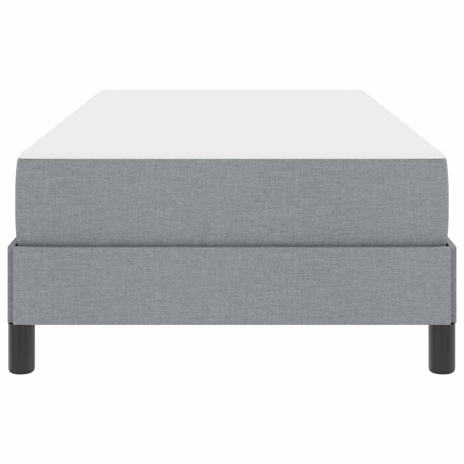 Letto a molle con materasso-Struttura Letto con Materasso Grigio chiaro 90 x 190 cm Tessuto 786538