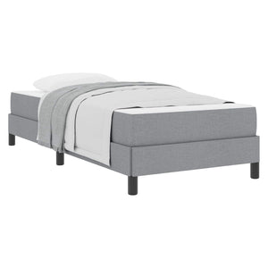 Letto a molle con materasso-Struttura Letto con Materasso Grigio chiaro 90 x 190 cm Tessuto 786538