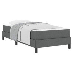 Letto a molle con materasso-Struttura Letto con Materasso Grigio scuro 90 x 190 cm Tessuto 676300
