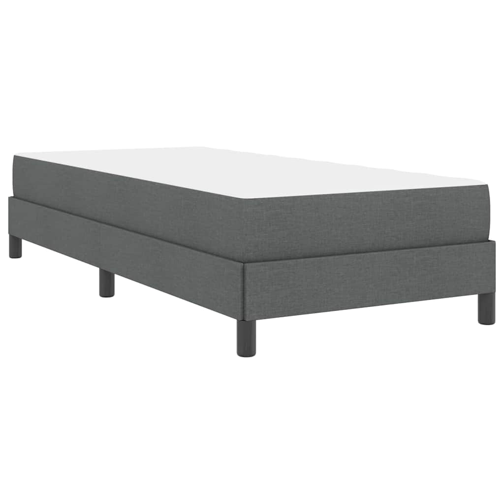 Letto a molle con materasso-Struttura Letto con Materasso Grigio scuro 90 x 190 cm Tessuto 676300