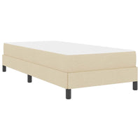 Letto a molle con materasso-Struttura Letto con Materasso Crema 90 x 190 cm Tessuto 840738